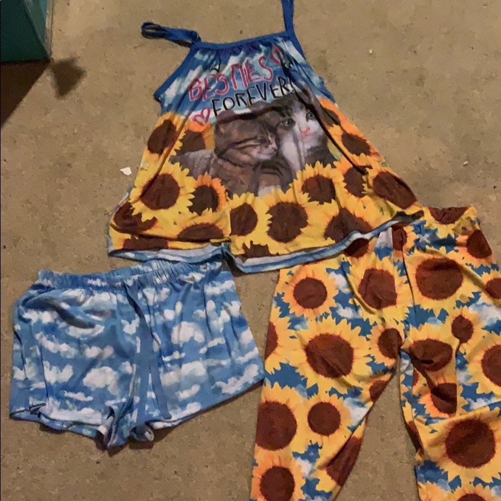 Three piece pajama set